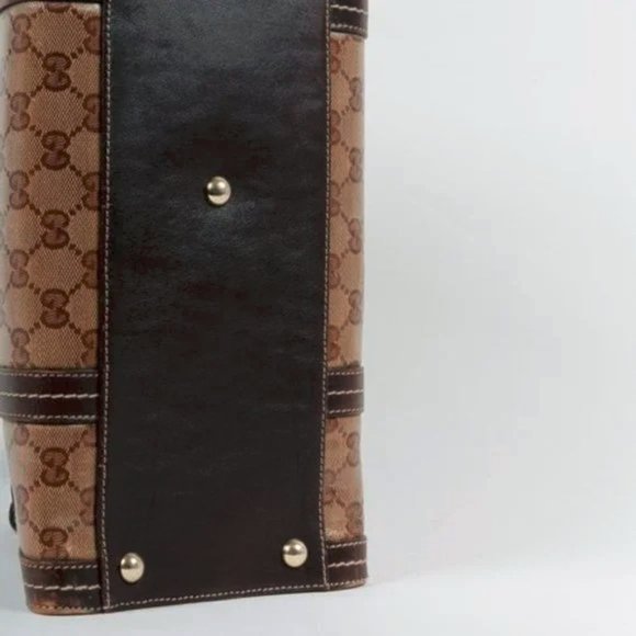 Gucci Beige Ebony GG Crystal Duchessa Tote - Picture 4 of 8